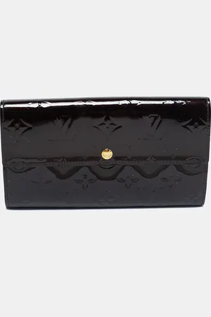 LOUIS VUITTON Amarante Monogram Vernis Sarah Wallet