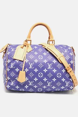 LOUIS VUITTON Amethyst Monogram Leather Speedy P9 Bandouliere 40 Bag
