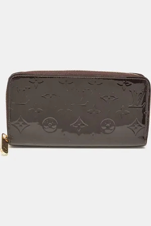 LOUIS VUITTON Amarante Monogram Vernis Zippy Wallet