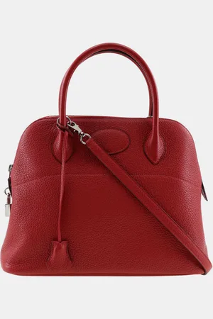 Hermès Rouge Vif Leather Bolide 31 Handbag