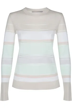 Jason Wu Striped Merino Wool Sweater M