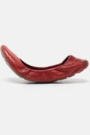 Prada Leather Scrunch Ballet Flats Size 38