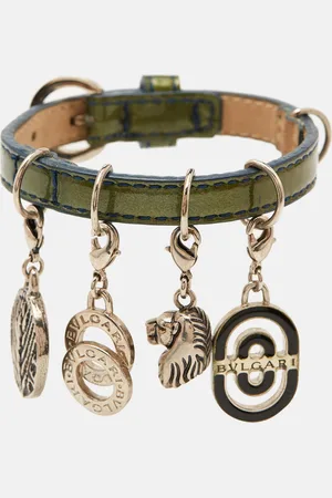Bvlgari Patent Leather Charm Bracelet
