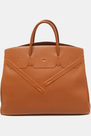 Hermès Gold Swift Leather Shadow Birkin 40 Bag