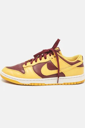 Nike /Burgundy Leather Dunk Retro Arizona Lace Up Sneakers Size 44