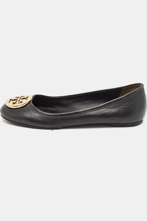 Tory Burch Leather Reva Ballet Flats Size 38.5