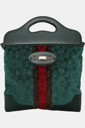 Gucci Velvet Horsebit Shopper Bag