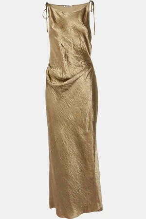 Acne Studios Satin Wrap Up Long Dress M