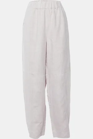 Ganni Pale Hemp Baggy Trousers XL
