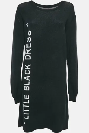 OFF-WHITE Stretch Knit Little Midi Dress L