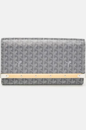 GOYARD Ine Coated Canvas Monte Carlo Bois Clutch