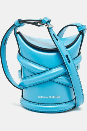 Alexander McQueen Leather Mini The Curve Bucket Bag
