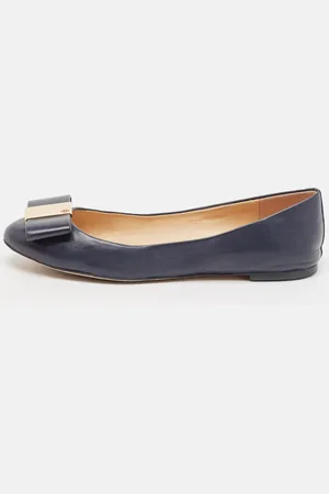Tory Burch Leather Bow Chase Ballet Flats Size 40.5