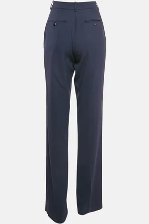 Giorgio Armani Wool Straight Leg Trousers M