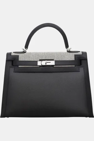 Hermès Toile H Berline/ Swift Kelly 32 Sellier Bag