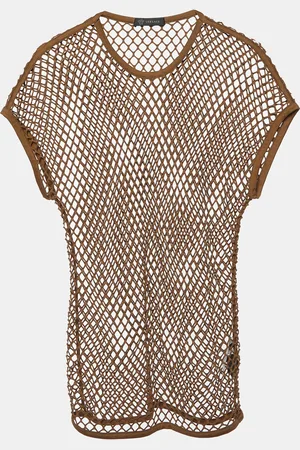 VERSACE Mesh Crew Neck T-Shirt S