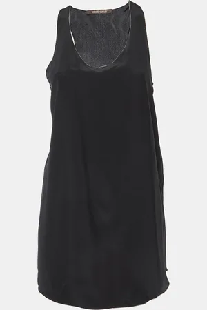 Roberto Cavalli Silk Bead Detail Sleeveless Top M
