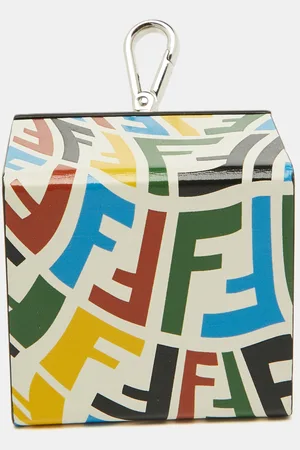 Fendi X Sarah Coleman Leather Logo Key Chain