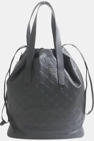 LOUIS VUITTON Leather Monogram Shadow Helmet Bag