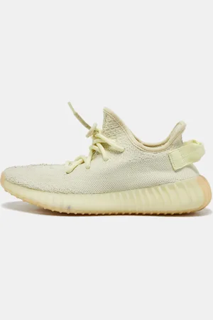 adidas Light Knit Fabric Boost 350 V2 Butter Sneakers Size 38