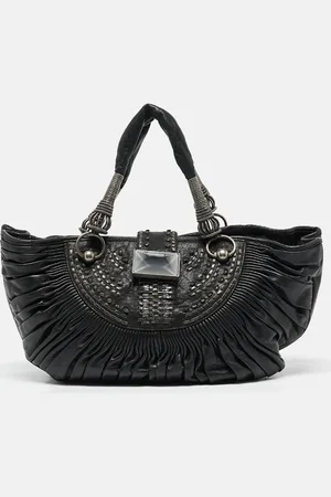 Dior Leather Plisse Tote