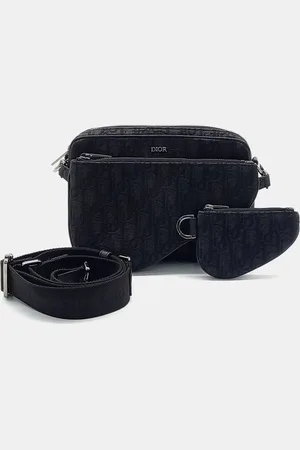 Dior Canvas Oblique Triple Pouch Messenger Bag