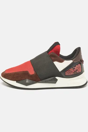 Givenchy Suede and Stretch Fabric Slip On Sneakers Size 38