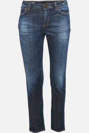 Max Mara Embellished Denim Skinny Cropped Jeans S Waist 28"