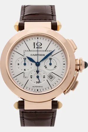 Cartier 18k Rose Gold Pasha W3019951 Automatic Men