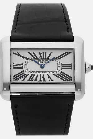 Cartier Stainless Steel Tank Divan W6300655 Quartz Men