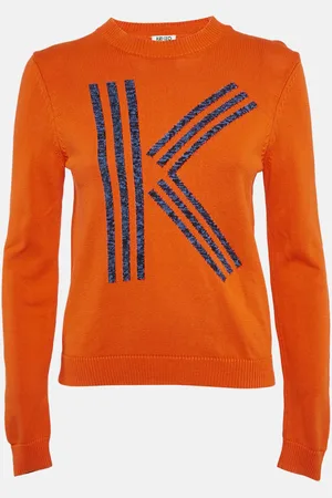 Kenzo Cotton Logo Motif Detail Jumper M