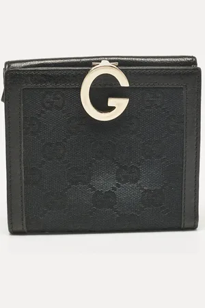 Gucci GG Canvas and Leather Charlotte French Wallet