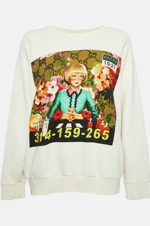Gucci Ignasi Monreal Graphic Print Cotton Sweatshirt M