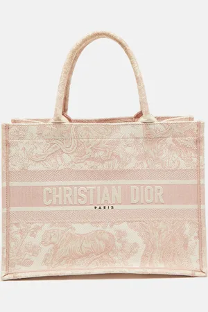 Dior Embroidered Canvas Small iviera Toile De Jouy Book Tote