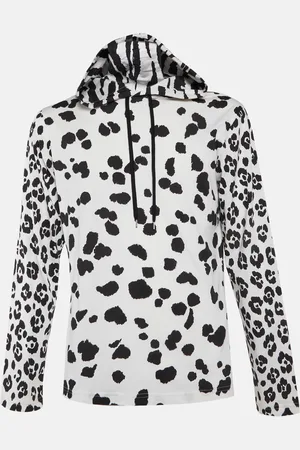 Moschino Monochrome Printed Cotton Hoodie L