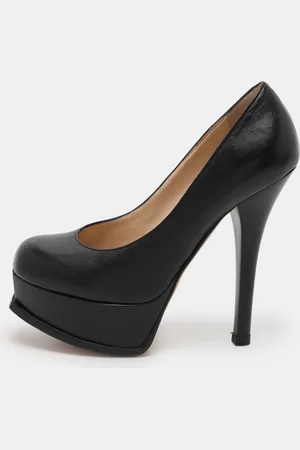 Fendi Leather sta Platform Pumps Size 35.5