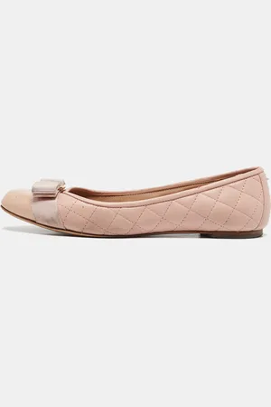 Salvatore Ferragamo Quilted Leather Varina Ballet Flats Size 37