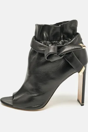 Nicholas Kirkwood Leather Open Toe Ankle Boots Size 41