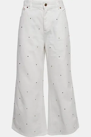 VALENTINO Studded Denim Wide Leg Jeans L Waist 31"