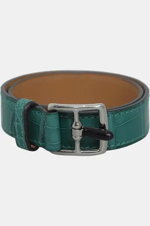 Hermès Crocodile Leather Etriviere Double Tour Bracelet