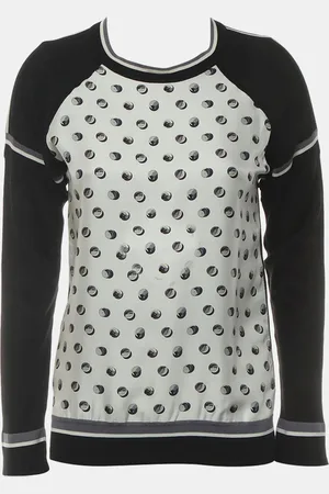 Hermès /White Silk, Cotton Cashmere Silk Sweater FR Women 34