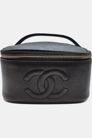 CHANEL Vintage Caviar Vanity Bag in GHW