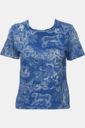 Dior Cotton Toile De Jouy Riviera Printed Top S