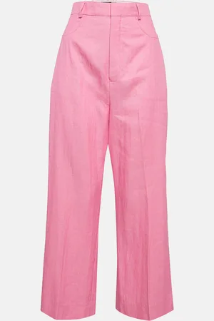 Jacquemus Linen Blend Wide Leg Le Splash Pants L