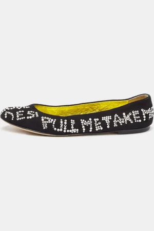 Giuseppe Zanotti Suede Crystal Embellished Ballet Flats Size 36