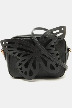 SOPHIA WEBSTER Leather Flossy Butterfly Camera Crossbody Bag