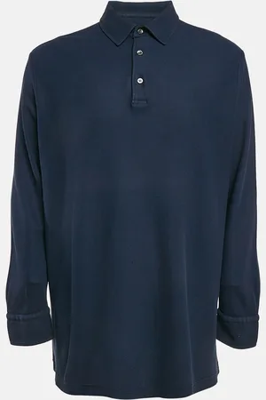 Loro Piana Cotton Full Sleeve Polo T-Shirt 4XL