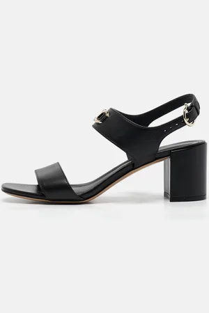 Salvatore Ferragamo Leather Cayla Ankle Strap Sandals Size 37