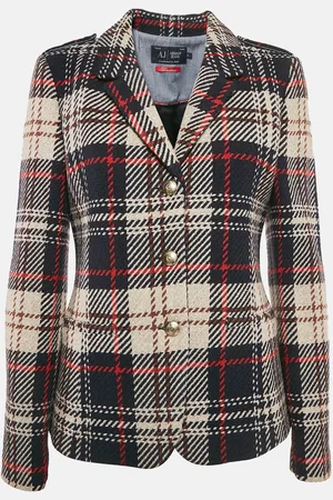 Emporio Armani Jeans /Multicolor Tweed Button Front Jacket M