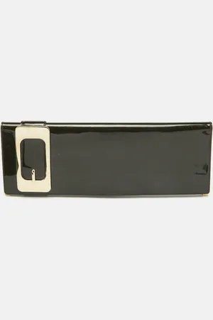 Gucci Dark Patent Leather Romy Clutch